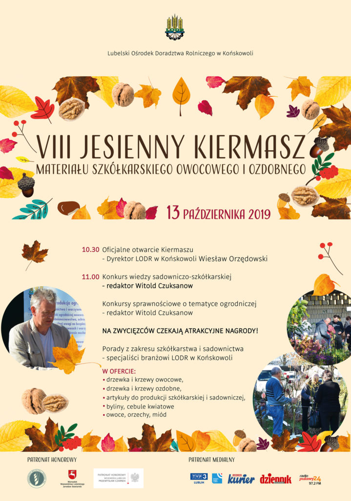 VIII Jesienny Kiermasz Materiału Szkółkarskiego Owocowego i Ozdobnego