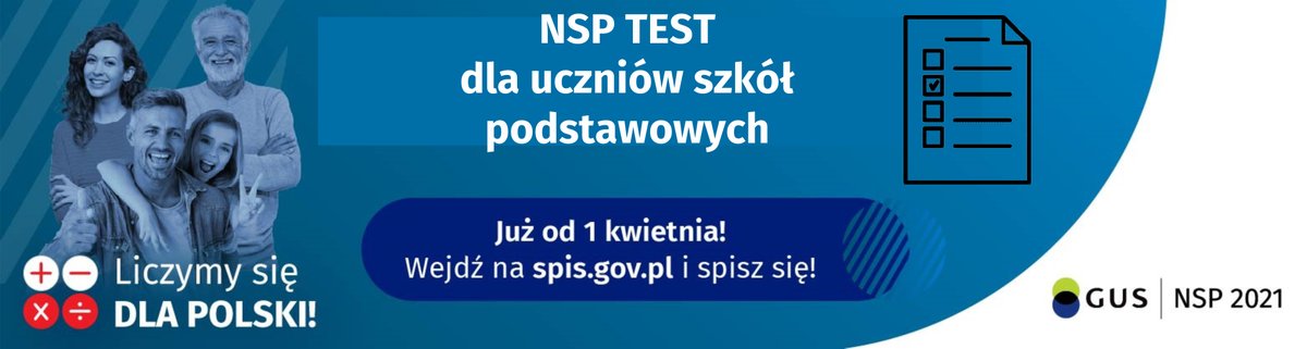 Test wiedzy o Narodowym Spisie Powszechnym 2021 dla uczniów szkół podstawowych przygotowany przez Urząd Statystyczny w Lublinie