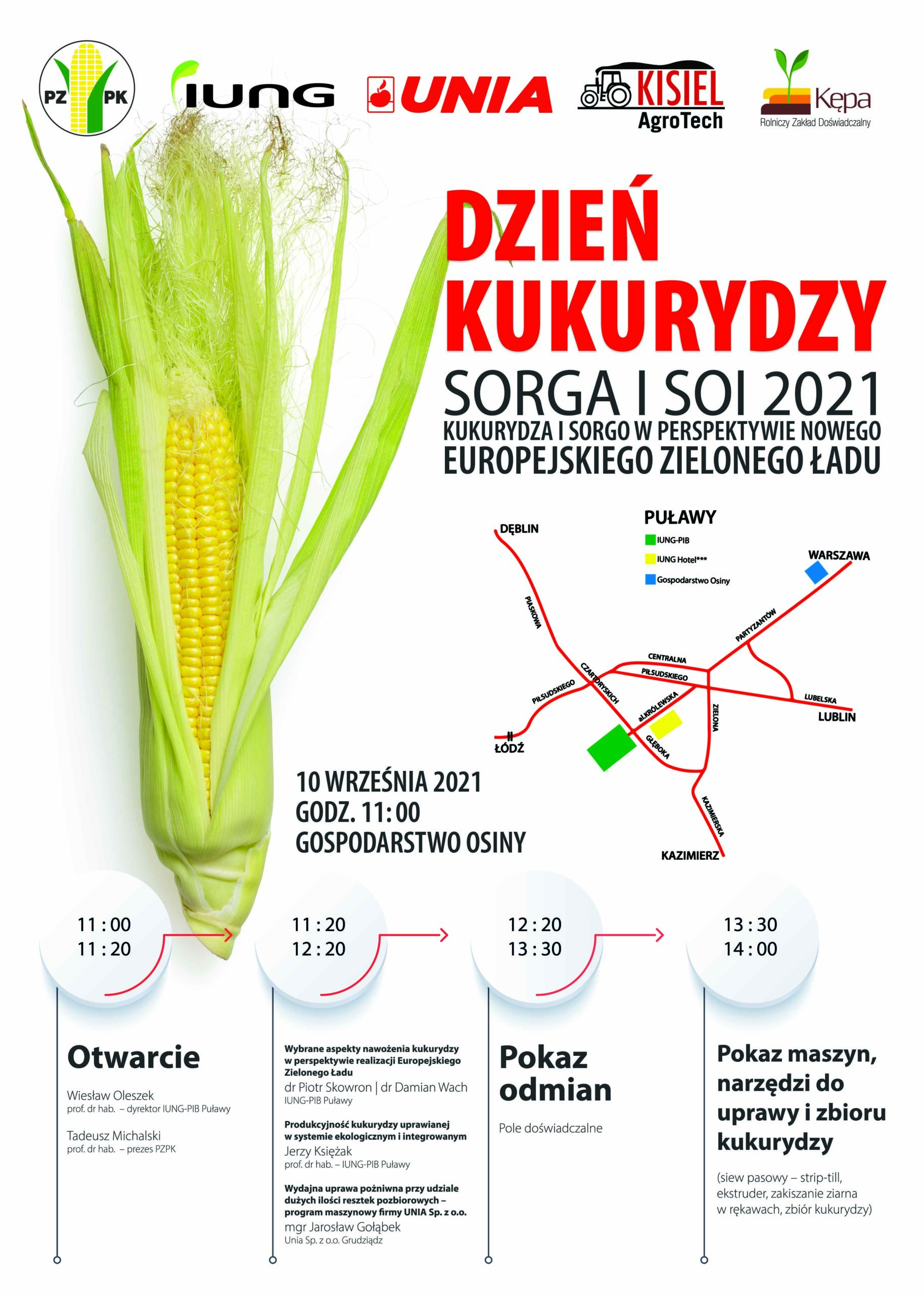 Dzień kukurydzy, sorga i soi 2021