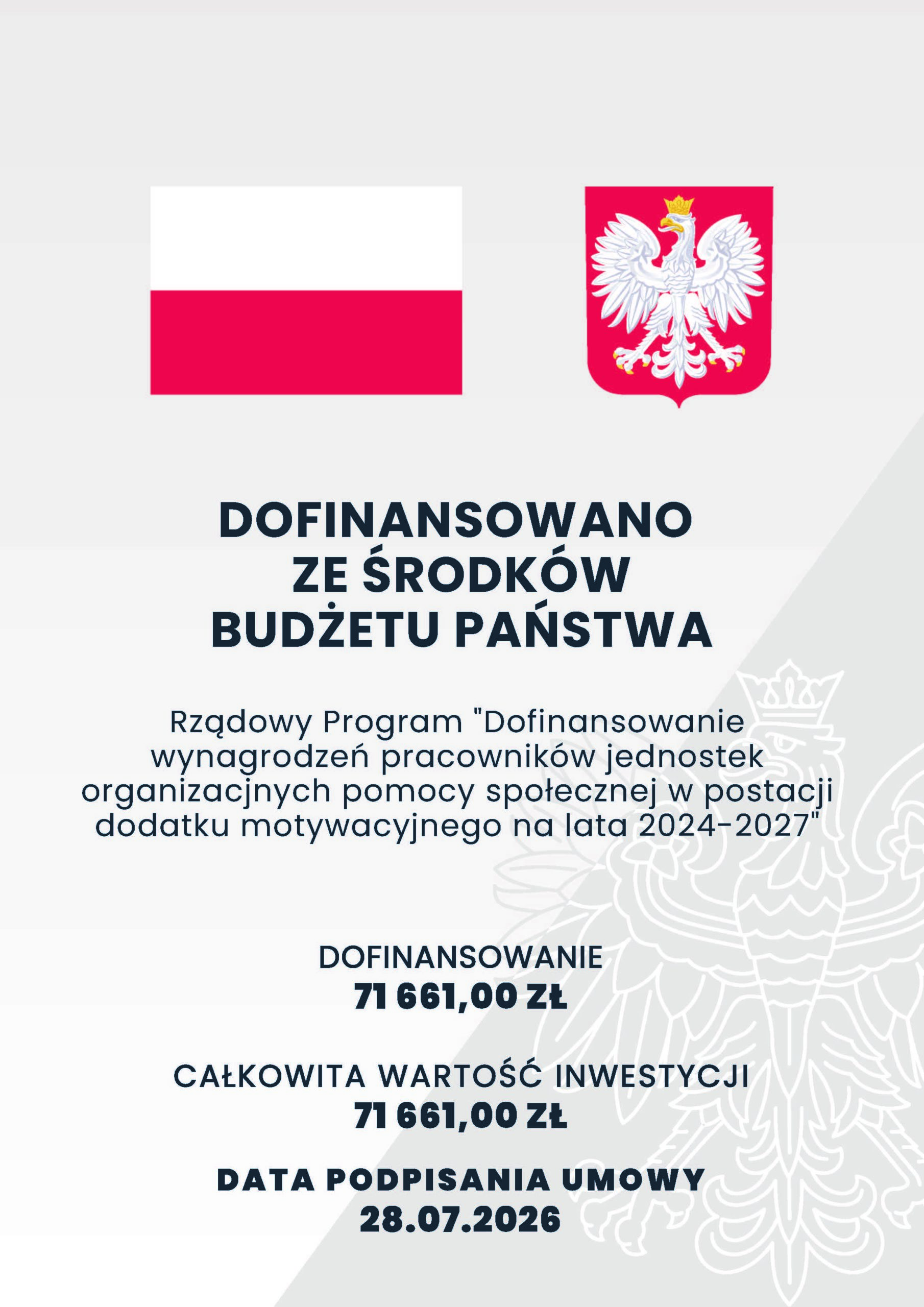 Dofinansowanie wynagrodzeń pracowników jednostek organizacyjnych pomocy społecznej w postaci dodatku motywacyjnego na lata 2024-2027
